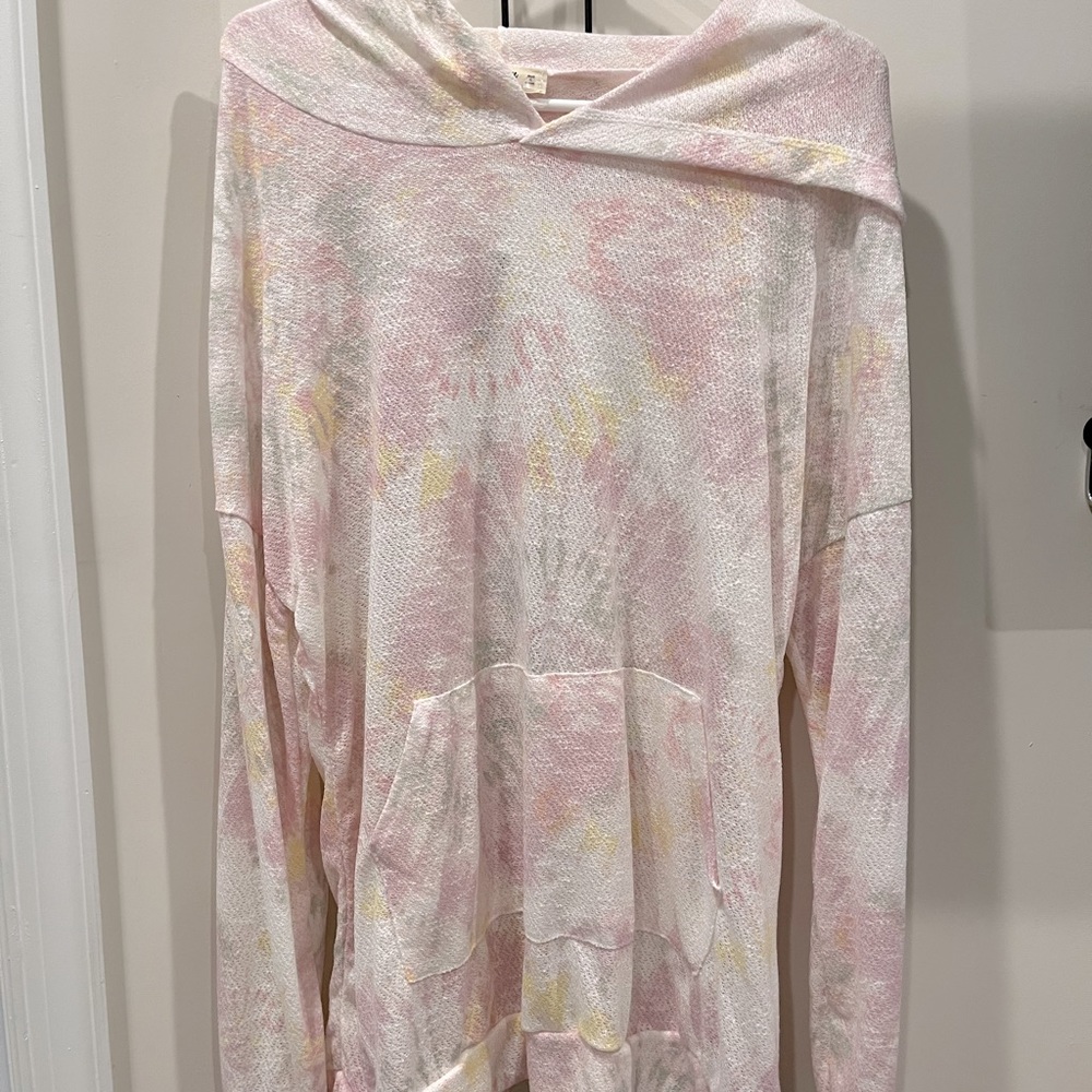 Blumin Rainbow Tye Dye Long Sleeve Hoodie